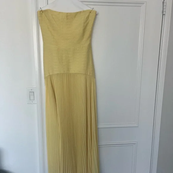Alexis | Dresses | Alexis Yellow Strapless Pleated Gown For Weddings | Poshmark Alexis | Dresses | Alexis Yellow Strapless Pleated Gown For Weddings | Poshmark